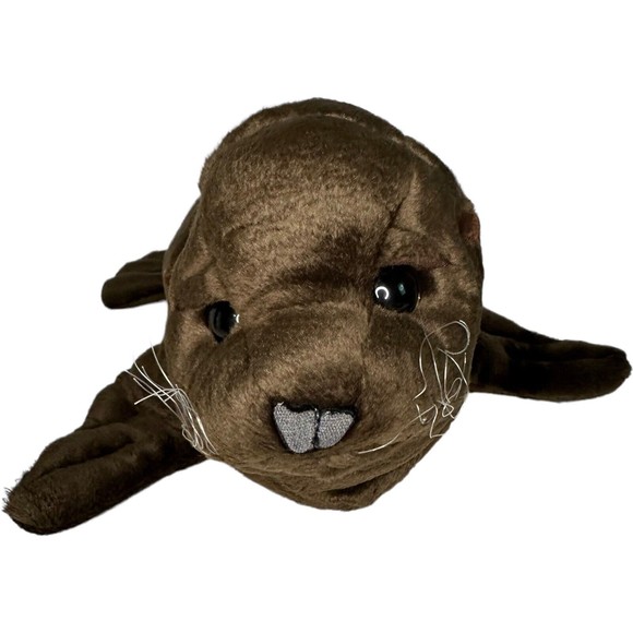 Rare Folkmanis Folktails Sea Lion Hand Puppet Full Body 18" Realistic Plush 18” - Picture 4 of 16